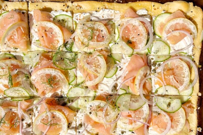 Recipe: Smoked Salmon Flatbread … Made with Crescent Roll Dough!