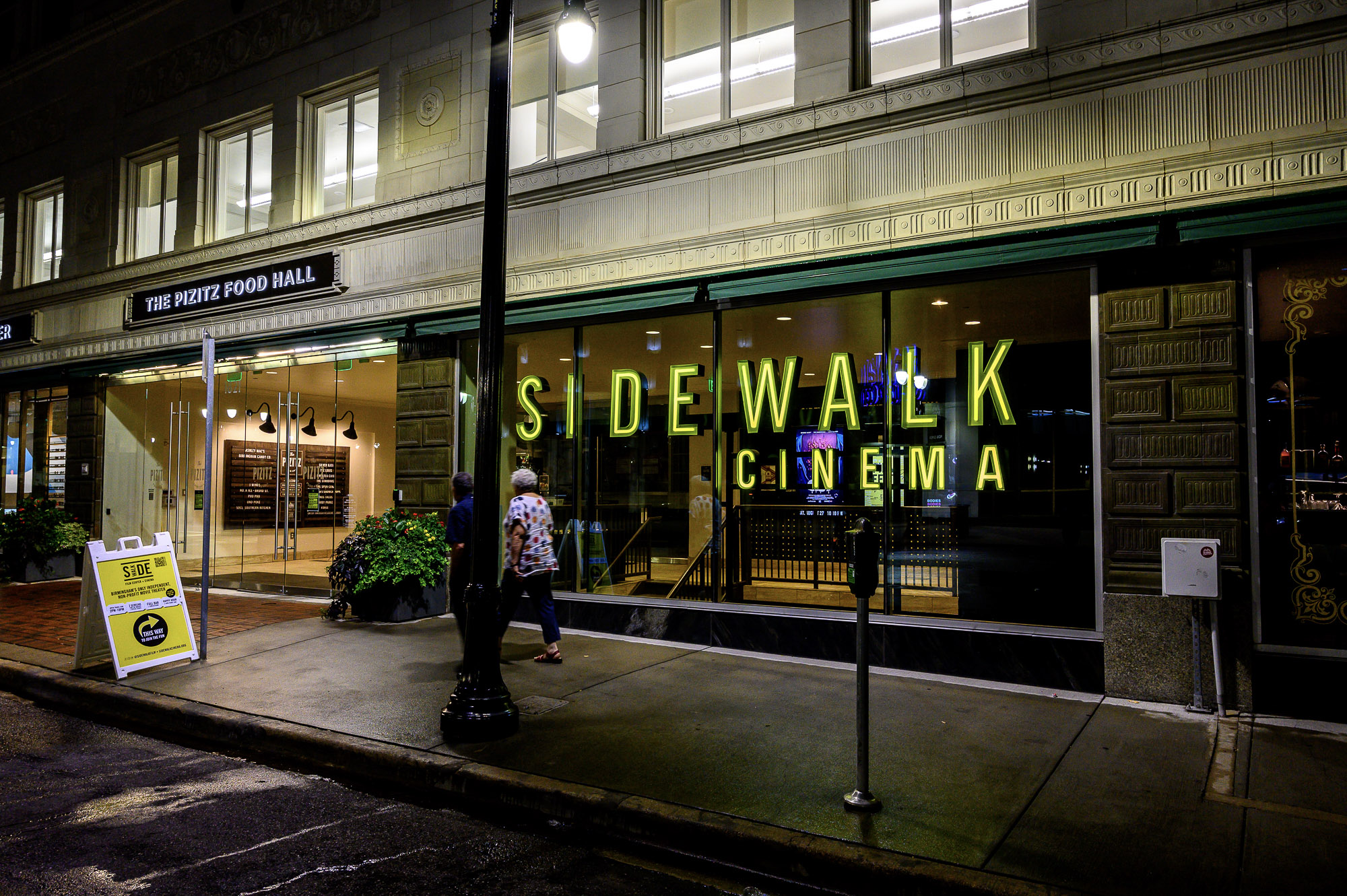 Front exterior of Sidewalk Cinema
