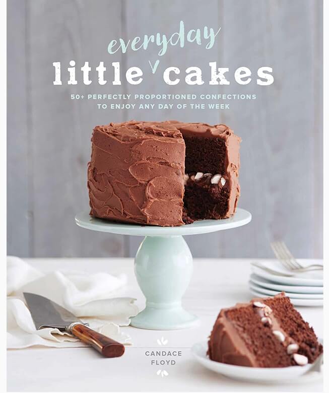 cookbook cover photo with chocolate cake