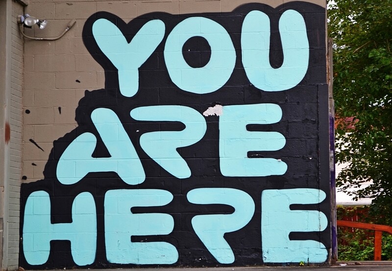"You Are Here" mural