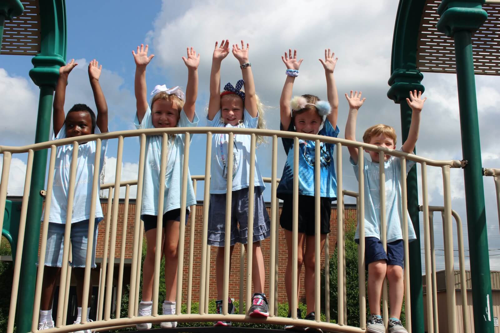 Camp Timberwolf campers at St. Francis of Assisi Catholic School